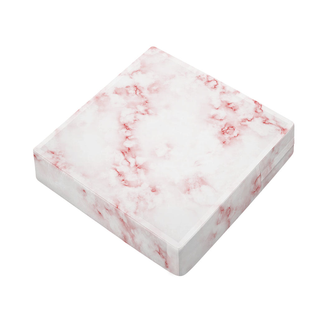 Rose Pink Marble Print Outdoor Seat Cushion Cover