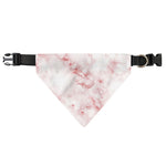 Rose Pink Marble Print Over The Collar Dog Bandana