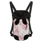 Rose Pink Marble Print Pet Carrier Backpack