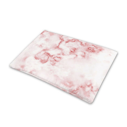 Rose Pink Marble Print Pet Cooling Mat Cover