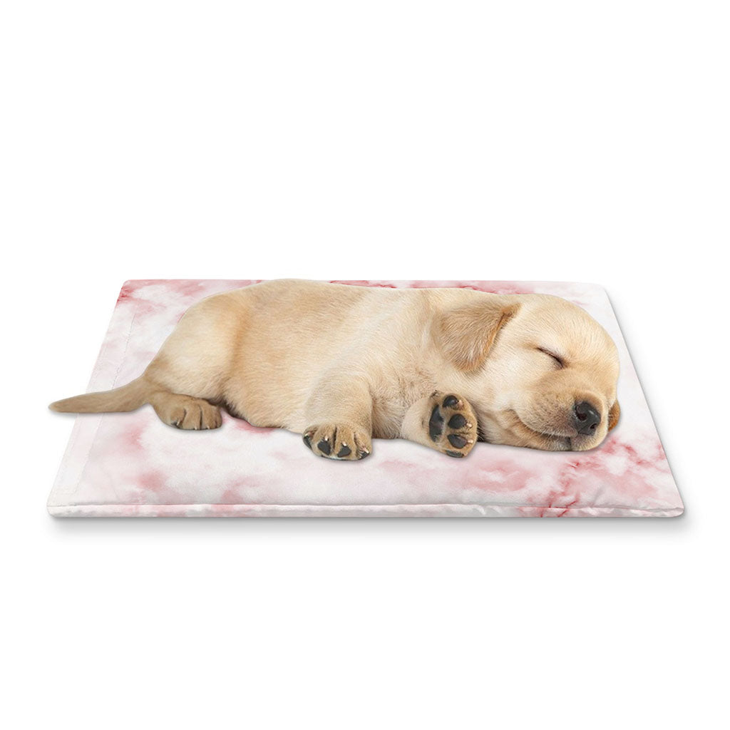 Rose Pink Marble Print Pet Cooling Mat Cover