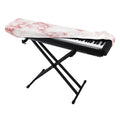 Rose Pink Marble Print Piano Keyboard Cover