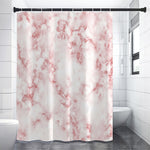 Rose Pink Marble Print Premium Shower Curtain