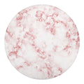 Rose Pink Marble Print Round Blanket
