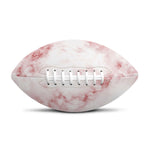 Rose Pink Marble Print Rugby Ball