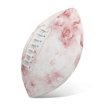 Rose Pink Marble Print Rugby Ball