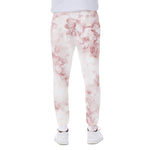 Rose Pink Marble Print Scuba Joggers