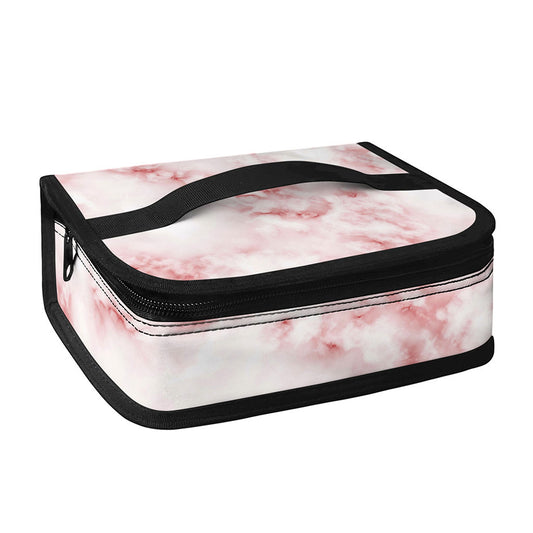 Rose Pink Marble Print Small Lunch Bag