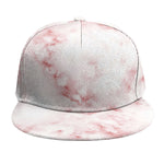 Rose Pink Marble Print Snapback Cap