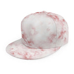 Rose Pink Marble Print Snapback Cap
