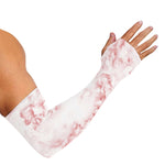 Rose Pink Marble Print Sun Protection Arm Sleeves