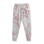 Rose Pink Marble Print Sweatpants