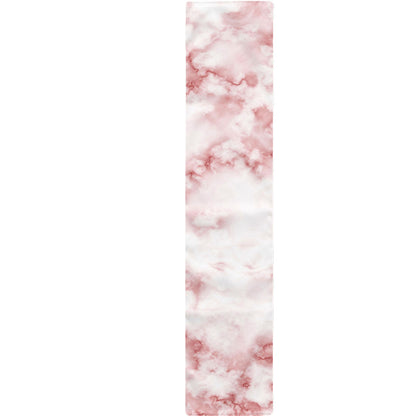 Rose Pink Marble Print Table Runner