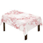 Rose Pink Marble Print Tablecloth