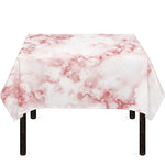 Rose Pink Marble Print Tablecloth