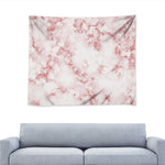 Rose Pink Marble Print Tapestry