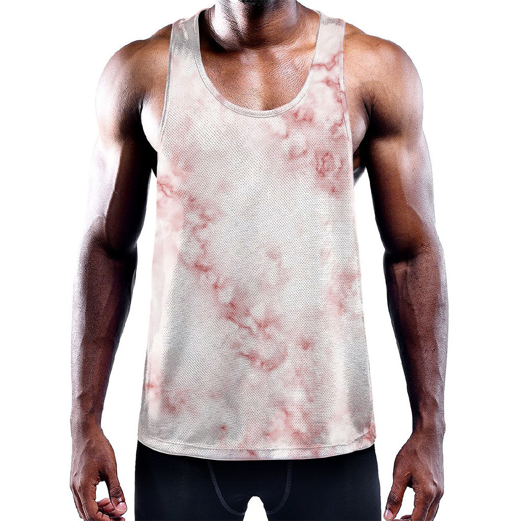 Rose Pink Marble Print Training Tank Top