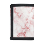 Rose Pink Marble Print Trifold Wallet