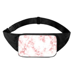 Rose Pink Marble Print Waist Bag