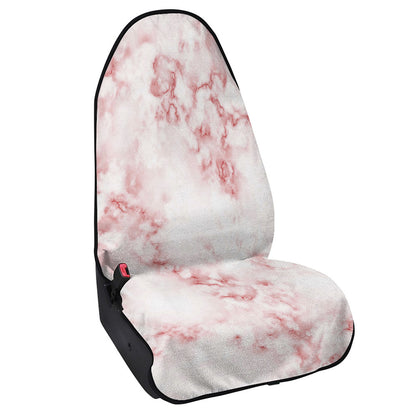 Rose Pink Marble Print Waterproof Car Seat Cover