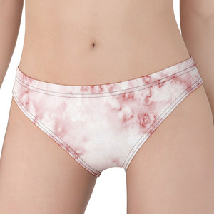 Rose Pink Marble Print Women's Panties