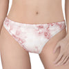 Rose Pink Marble Print Women's Thong