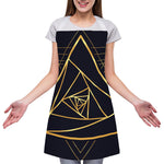 Rose Pyramid Print Adjustable Apron