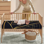 Rose Pyramid Print Baby Crib Sheet