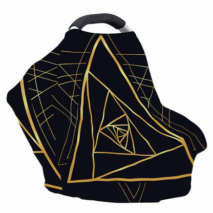 Rose Pyramid Print Baby Seat Cover