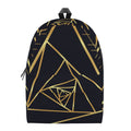 Rose Pyramid Print School Backpack