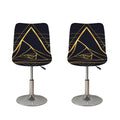 Rose Pyramid Print Bar Stool Covers