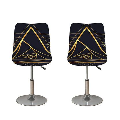 Rose Pyramid Print Bar Stool Covers