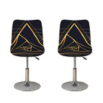Rose Pyramid Print Bar Stool Covers