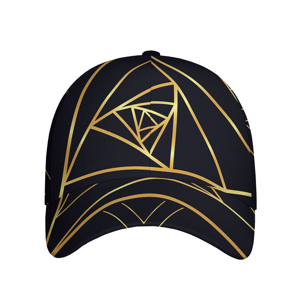 Rose Pyramid Print Baseball Cap