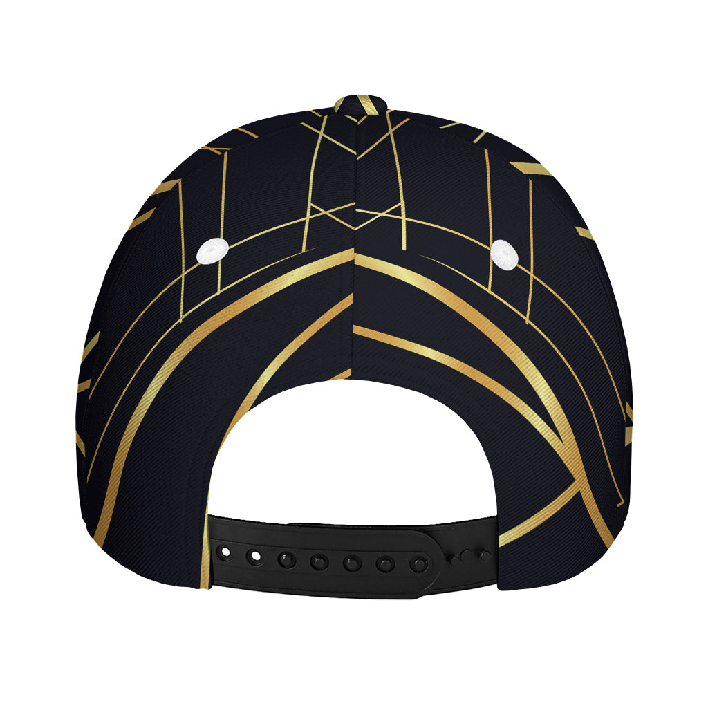 Rose Pyramid Print Baseball Cap