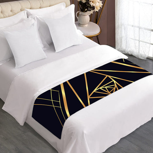 Rose Pyramid Print Bed Runner
