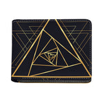 Rose Pyramid Print Bifold Wallet