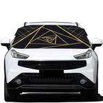 Rose Pyramid Print Car Windshield Snow Cover