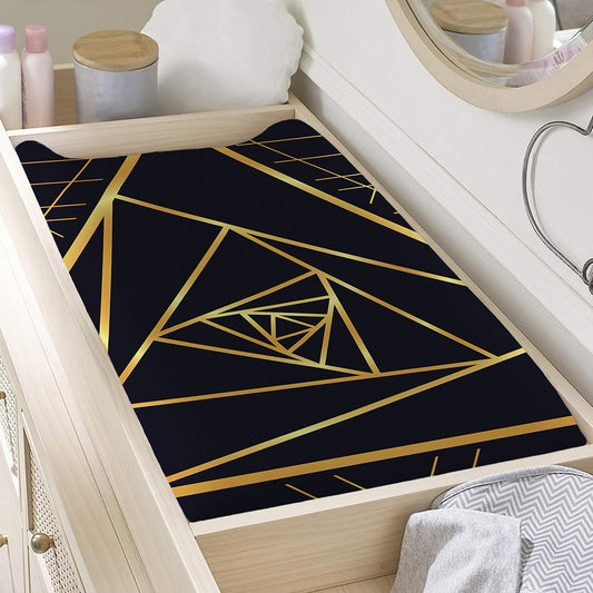Rose Pyramid Print Changing Pad Cover