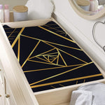 Rose Pyramid Print Changing Pad Cover