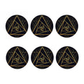 Rose Pyramid Print Coaster Set