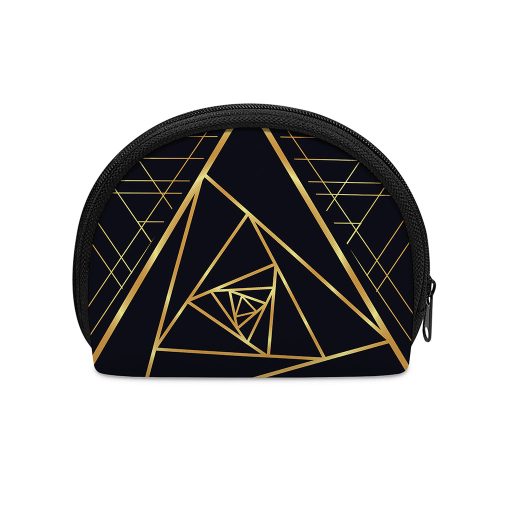Rose Pyramid Print Coin Purse