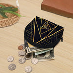 Rose Pyramid Print Coin Purse