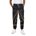 Rose Pyramid Print Cotton Sweatpants