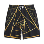 Rose Pyramid Print Cotton Shorts