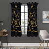 Rose Pyramid Print Curtain