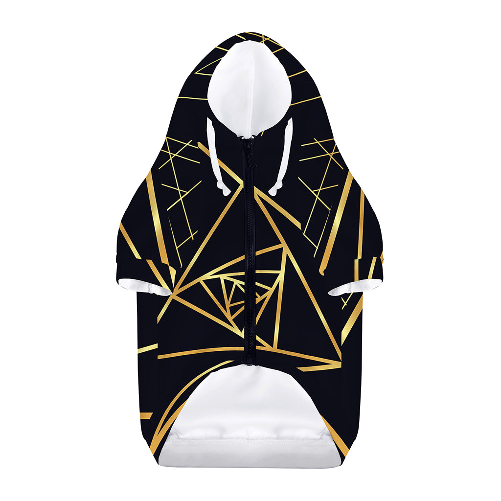 Rose Pyramid Print Dog Zip Up Hoodie