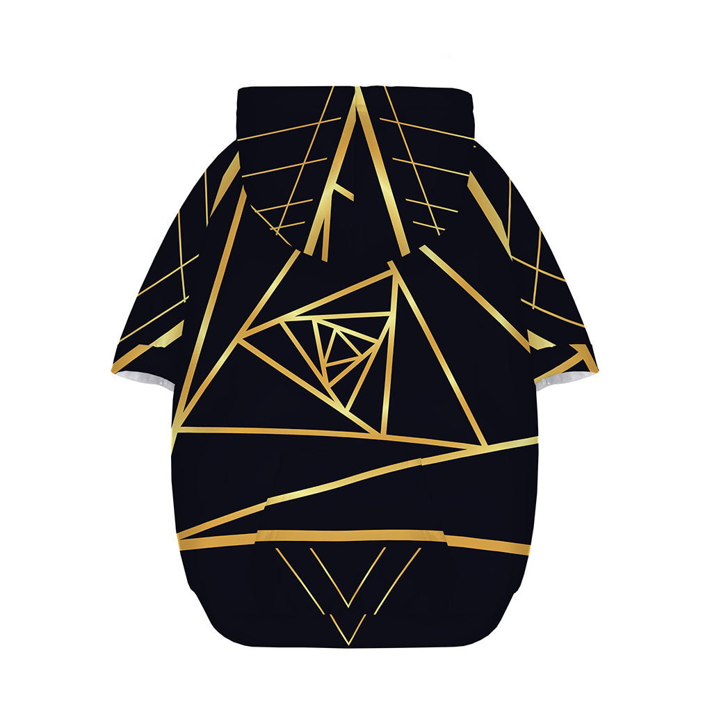 Rose Pyramid Print Dog Zip Up Hoodie