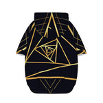 Rose Pyramid Print Dog Zip Up Hoodie