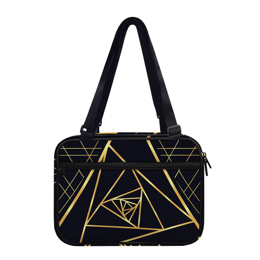 Rose Pyramid Print Double Strap Bible Bag